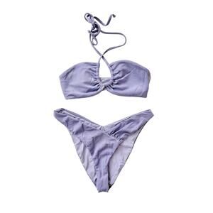 dippin daisies purple glitter bikini set - size small